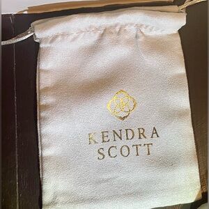 Kendra Scott Jewelry Drawstring Dust Bag Gold Lettering 5.50”L x 4”W NWOT